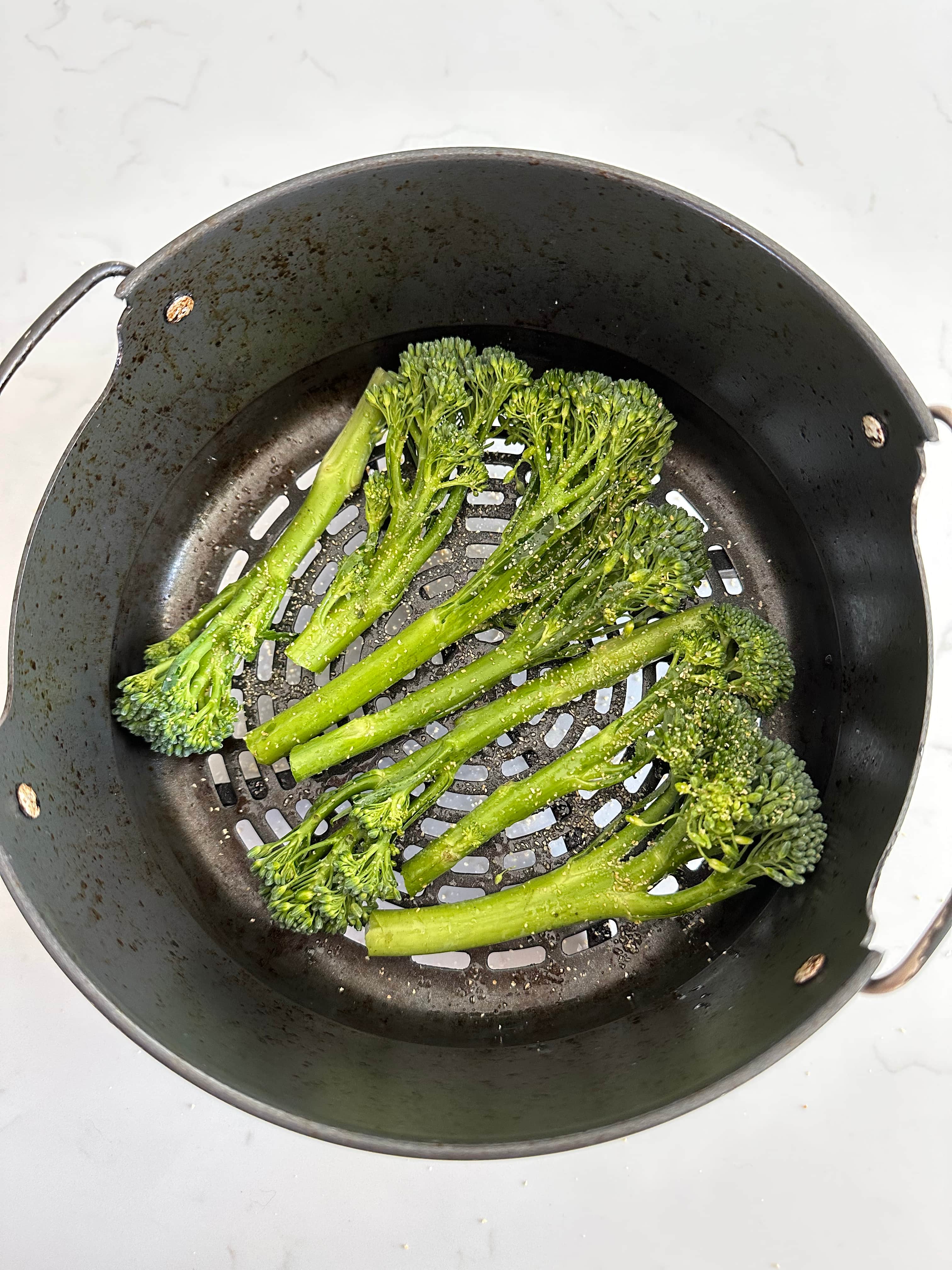 Air Fryer Parmesan Tenderstem Broccoli Curly's Cooking
