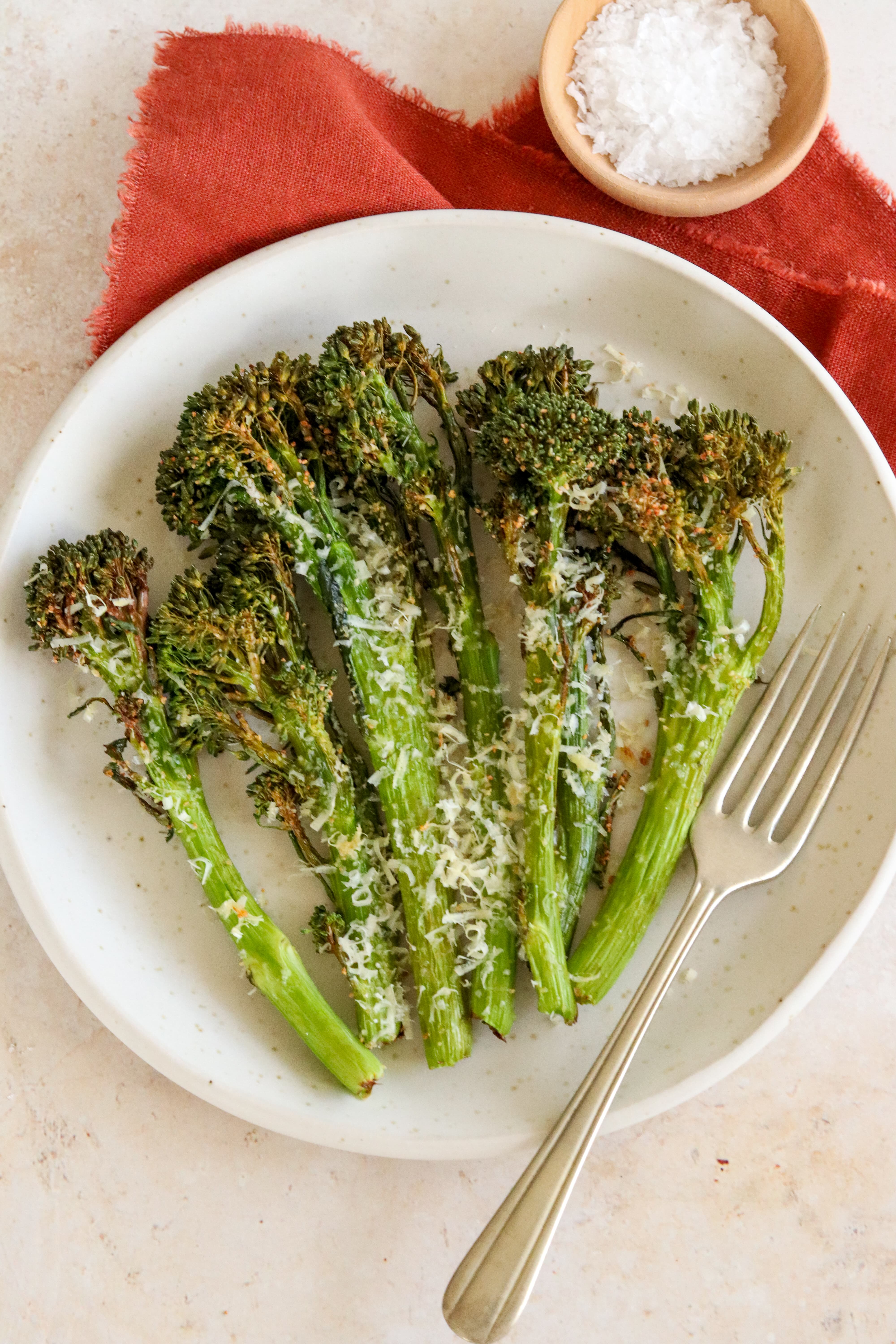 Air Fryer Parmesan Tenderstem Broccoli Curly's Cooking