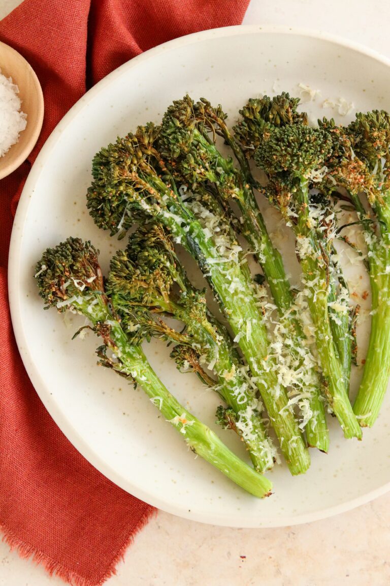 Air Fryer Parmesan Tenderstem Broccoli Curly's Cooking