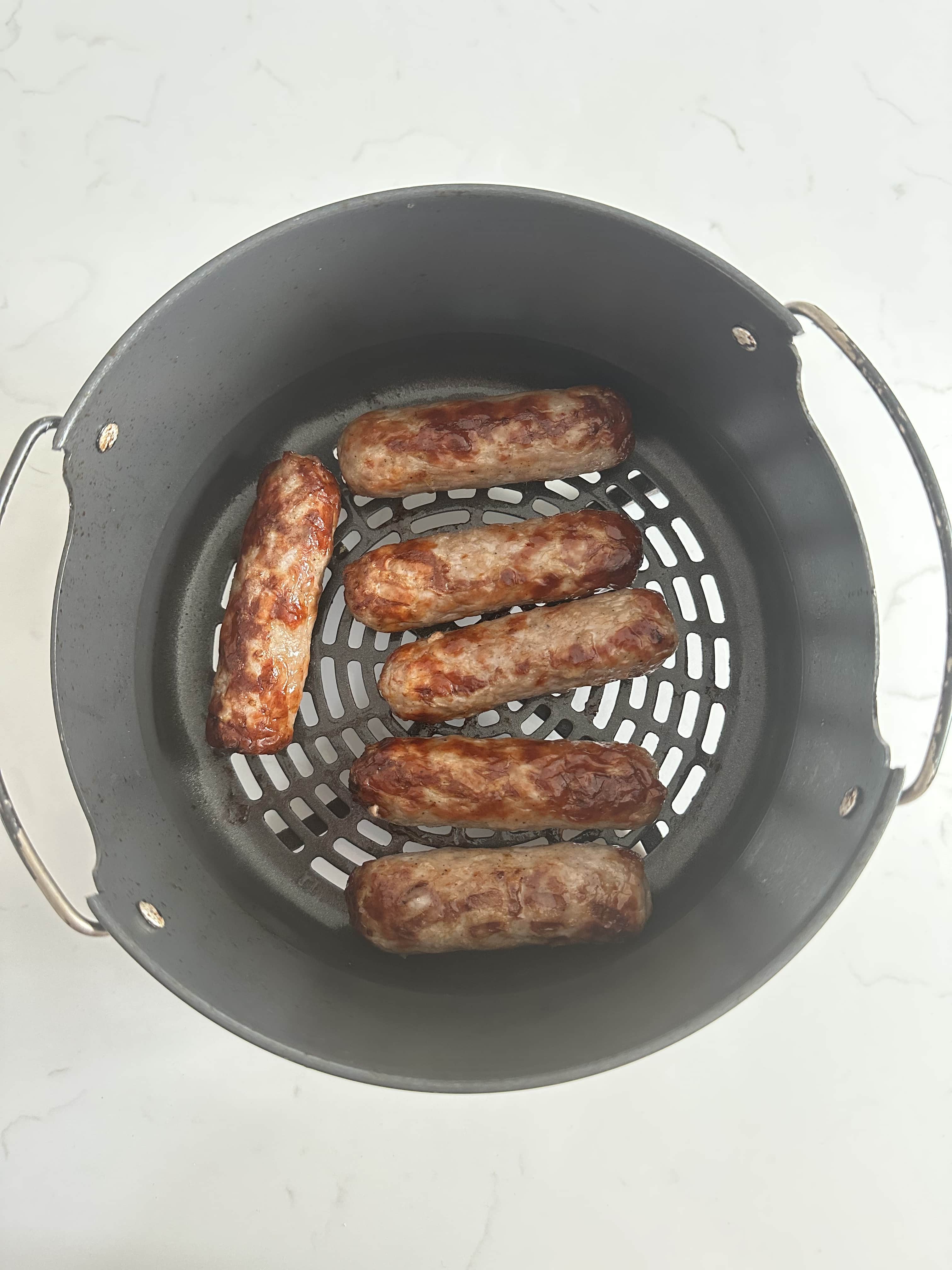 Air Fryer Sausages Curly's Cooking
