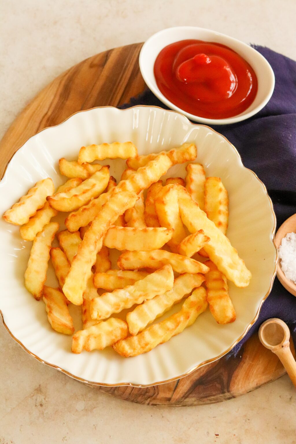 Air Fryer Frozen Chips Curly