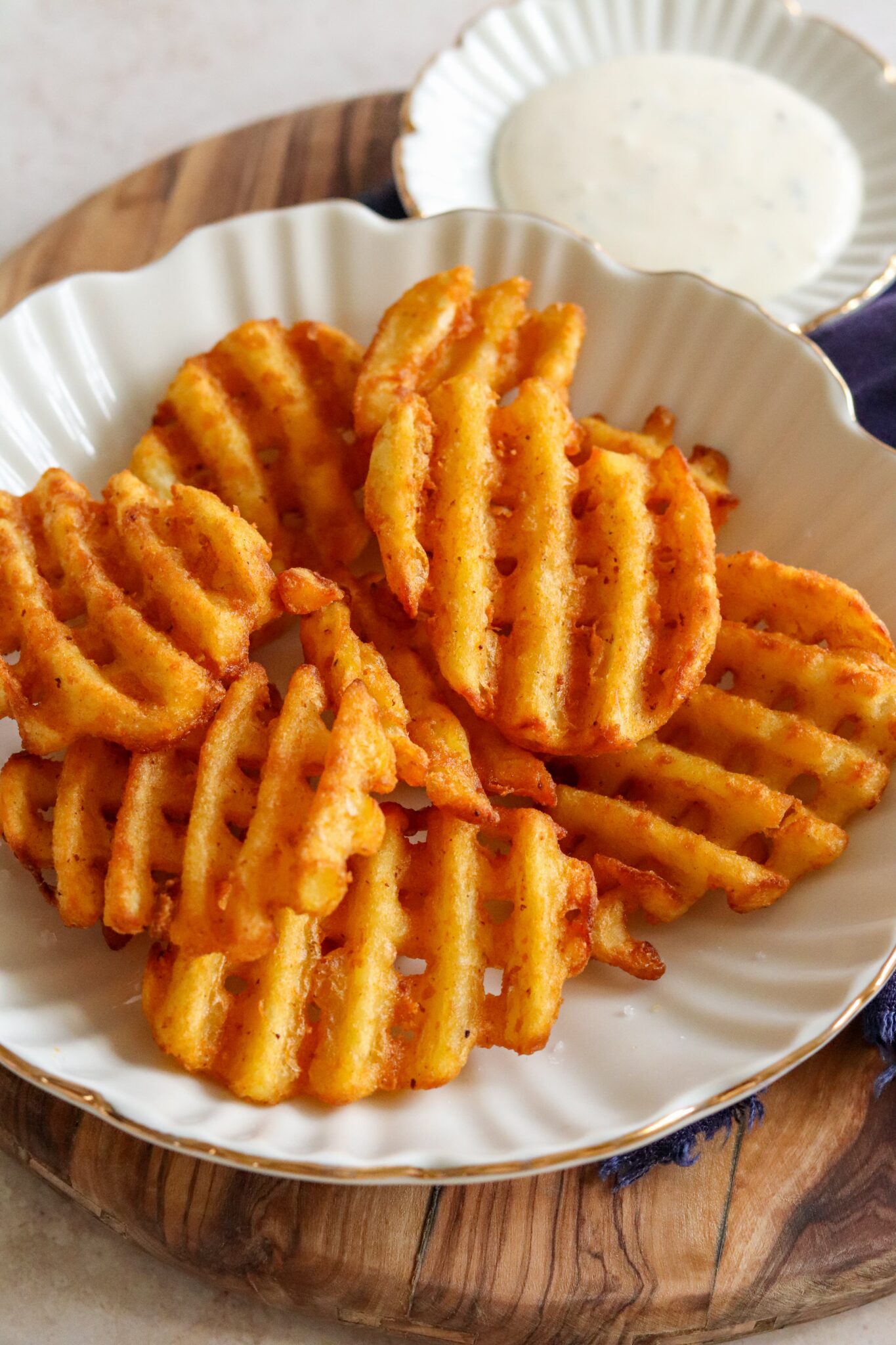 Air Fryer Frozen Chips Curly