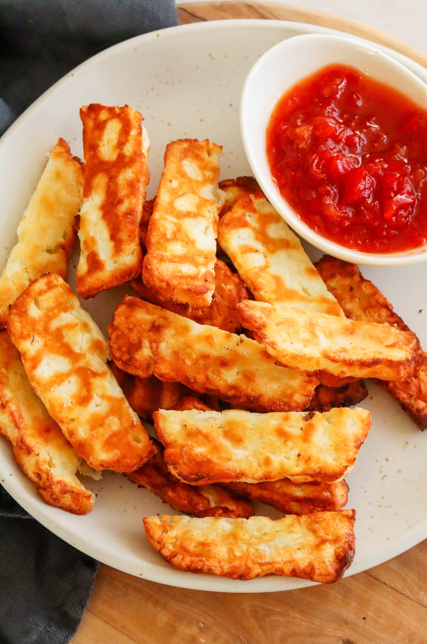 Air Fryer Halloumi Fries Curly's Cooking