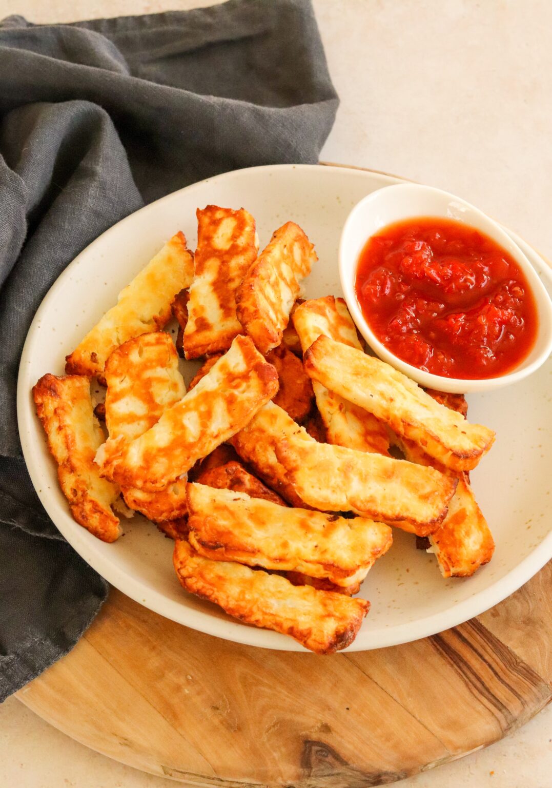 Air Fryer Halloumi Fries Curly's Cooking