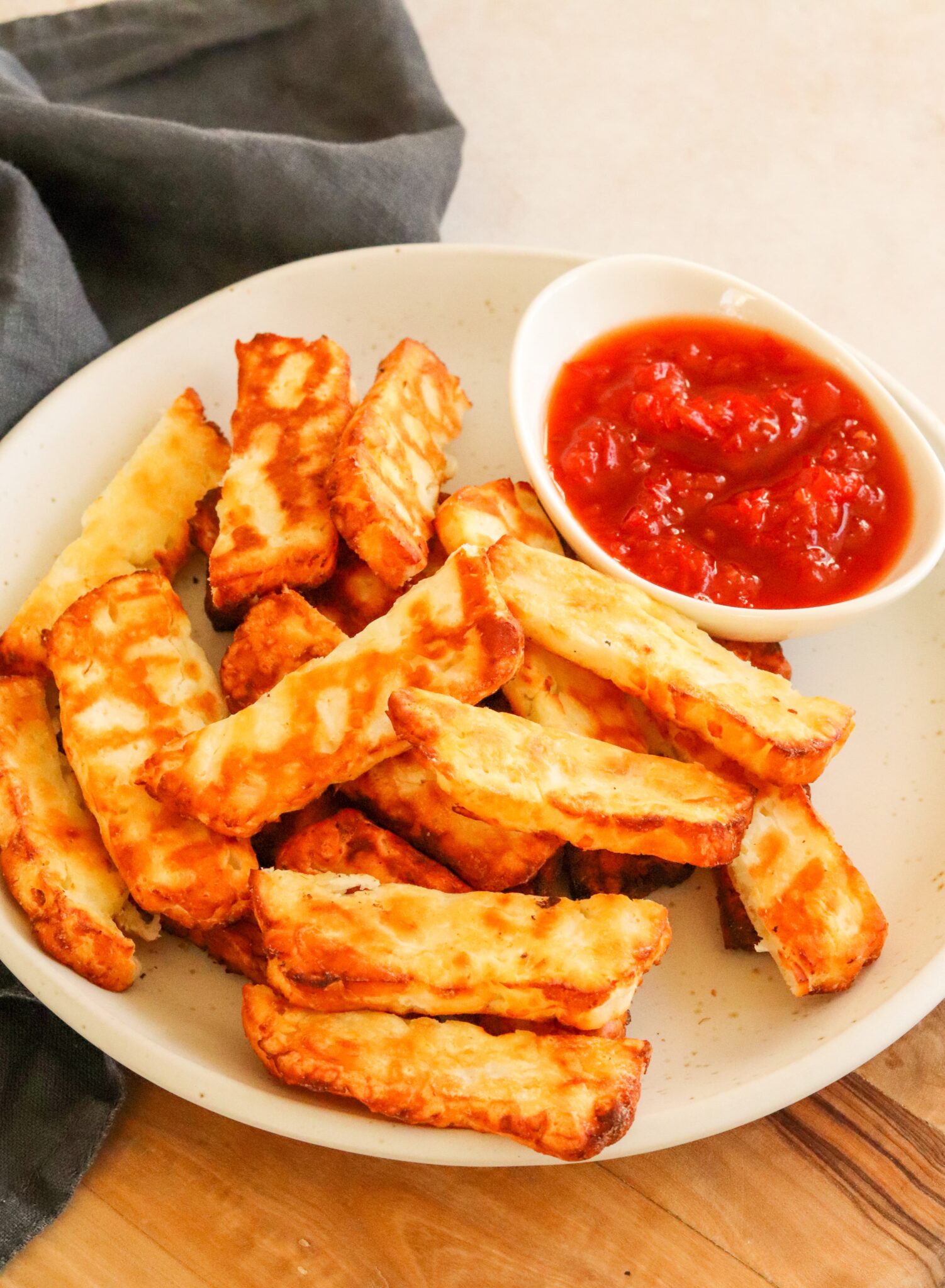 Air Fryer Halloumi Fries Curly's Cooking