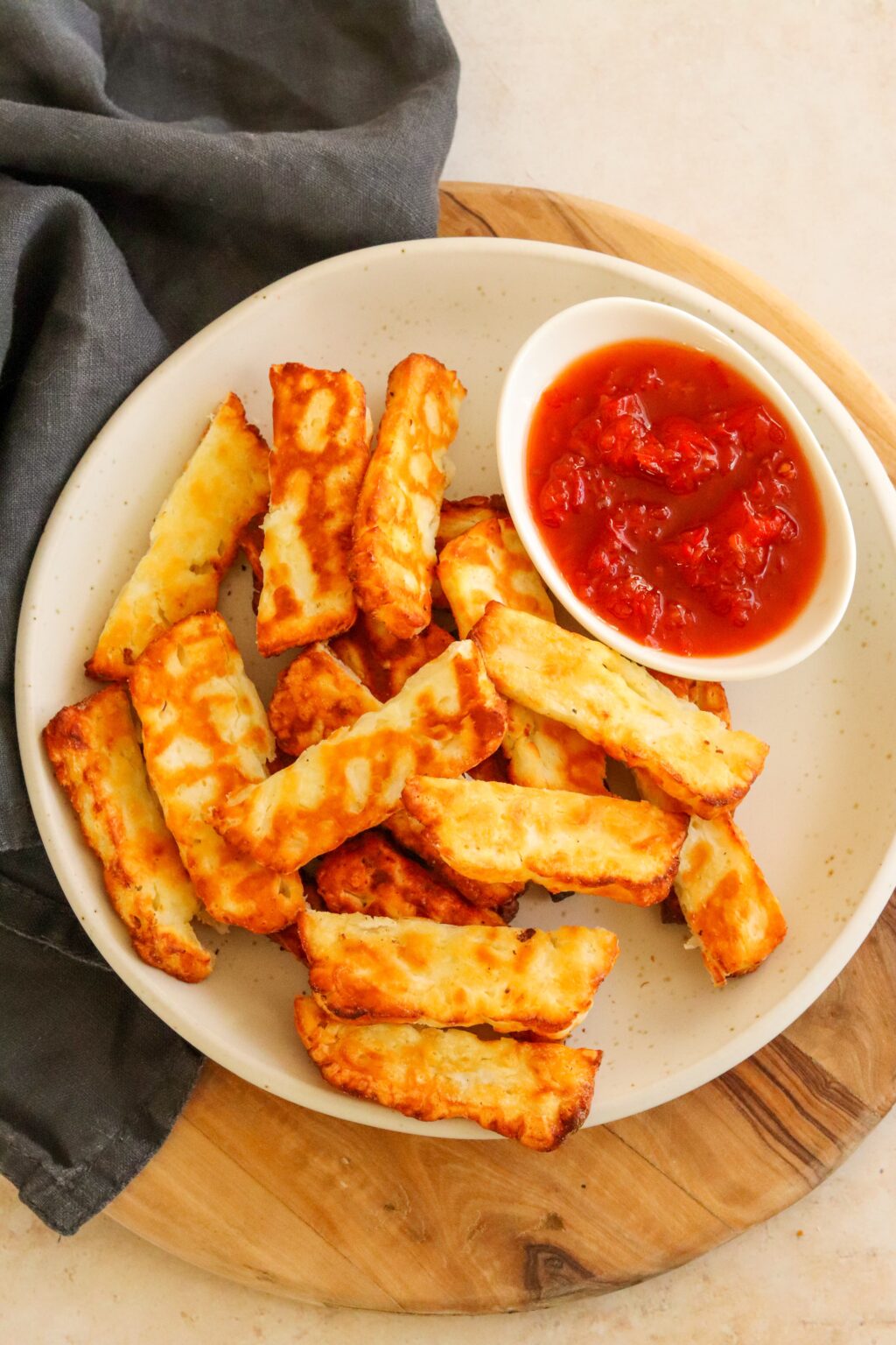 Air Fryer Halloumi Fries Curly's Cooking