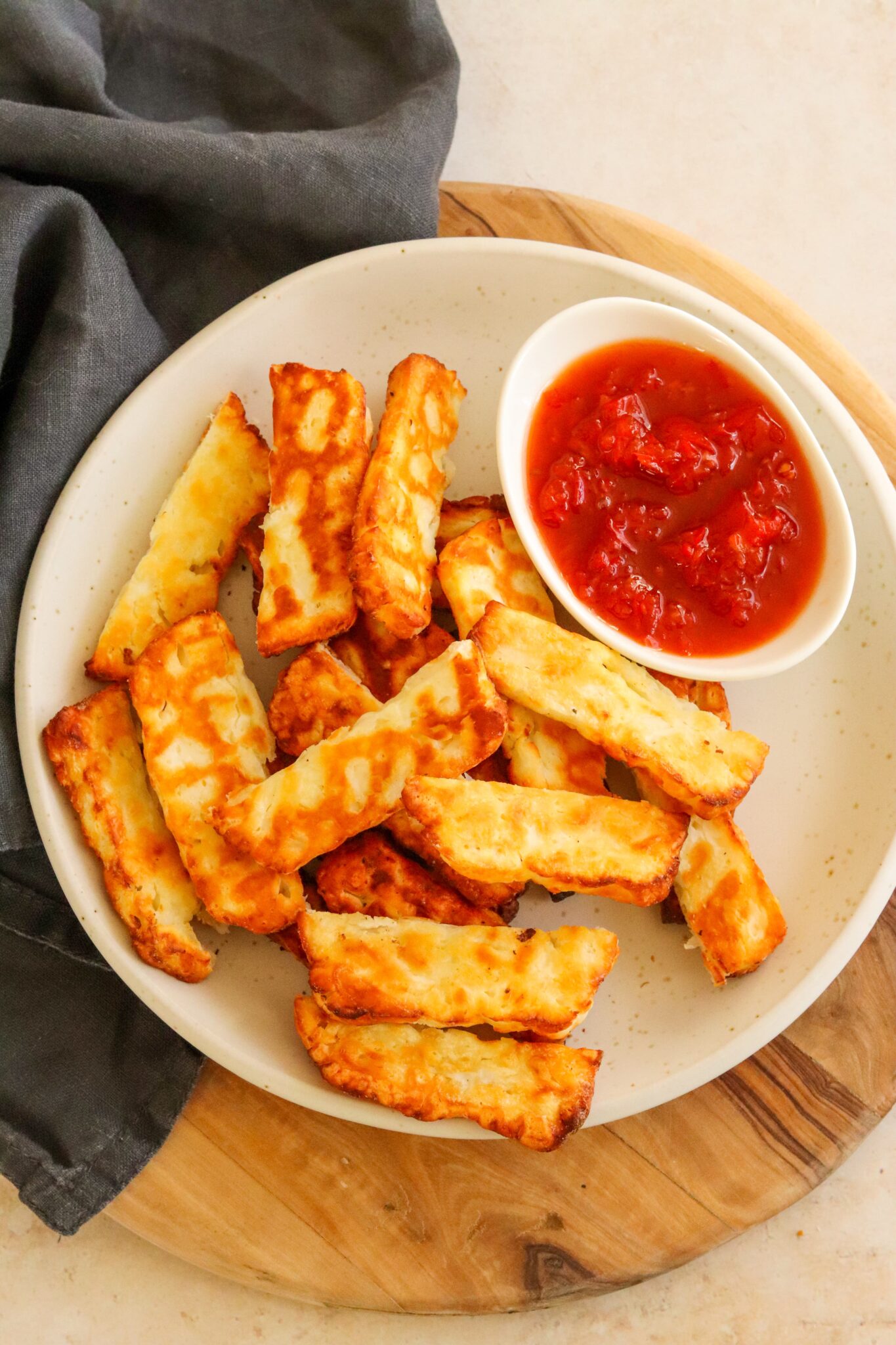 Air Fryer Halloumi Fries Curly's Cooking