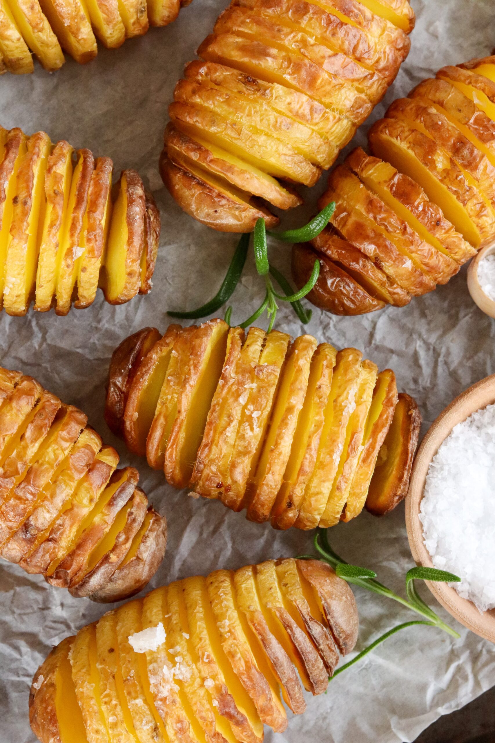 Air Fryer Hasselback Potatoes