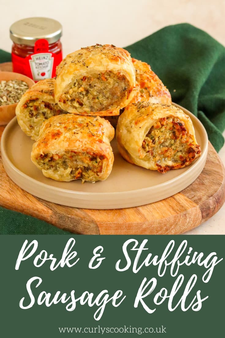 Pork & Stuffing Sausage Rolls Curly's Cooking