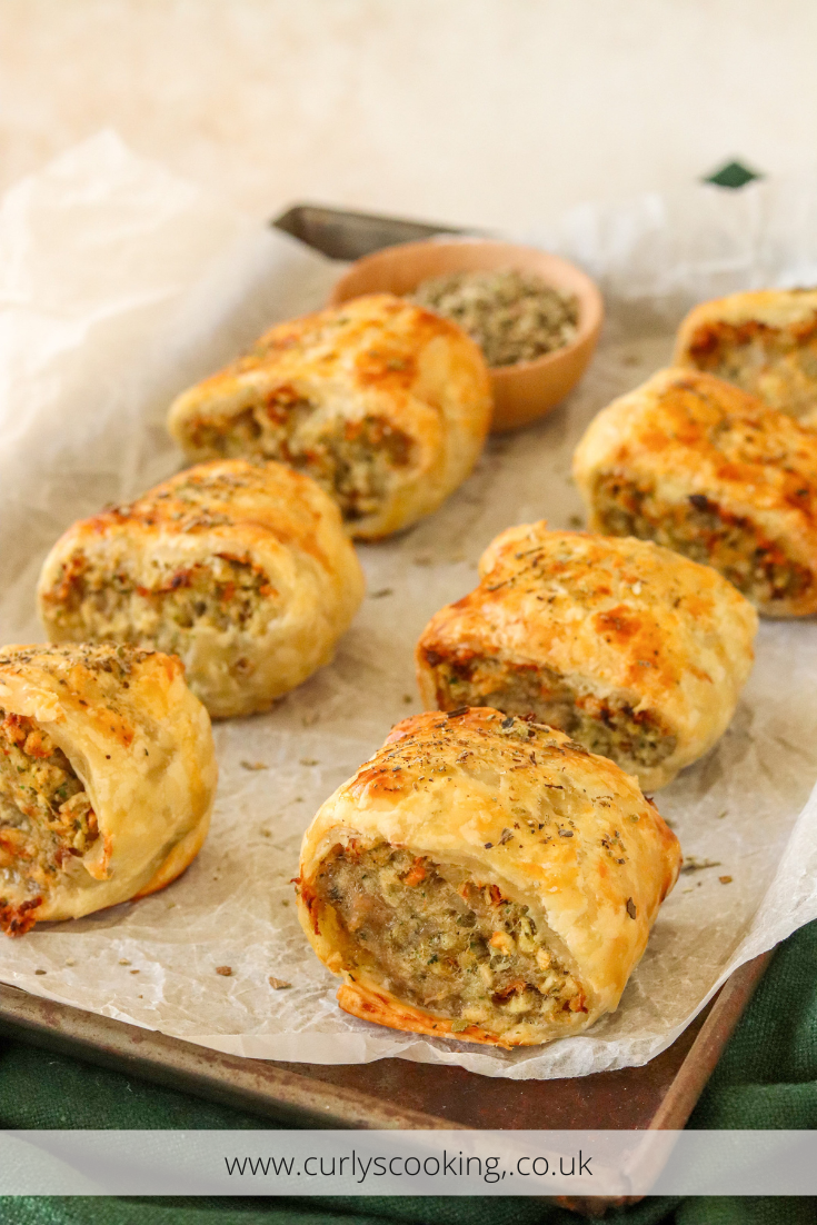 Pork & Stuffing Sausage Rolls Curly's Cooking