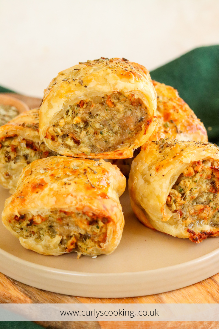 Pork & Stuffing Sausage Rolls Curly's Cooking