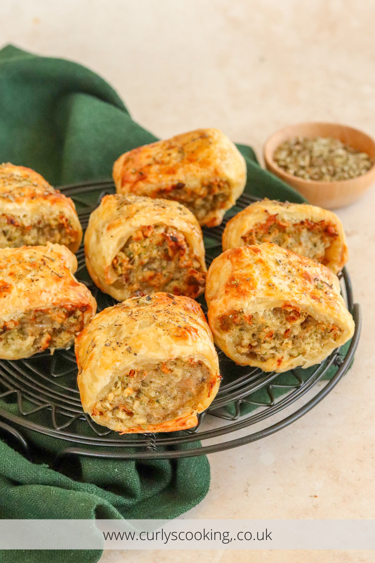 Pork & Stuffing Sausage Rolls Curly's Cooking