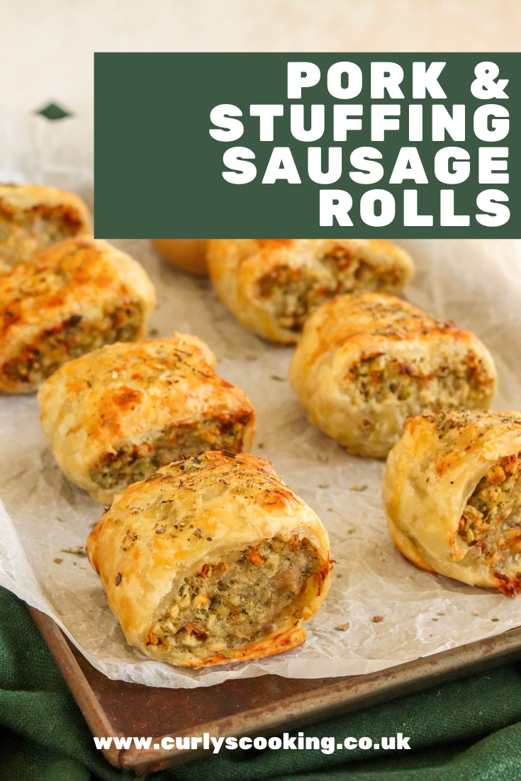 Pork & Stuffing Sausage Rolls Curly's Cooking