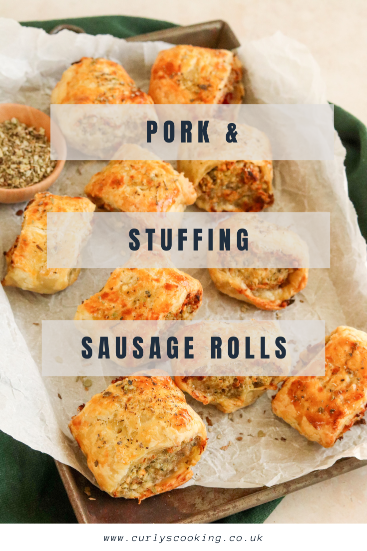 Pork & Stuffing Sausage Rolls Curly's Cooking