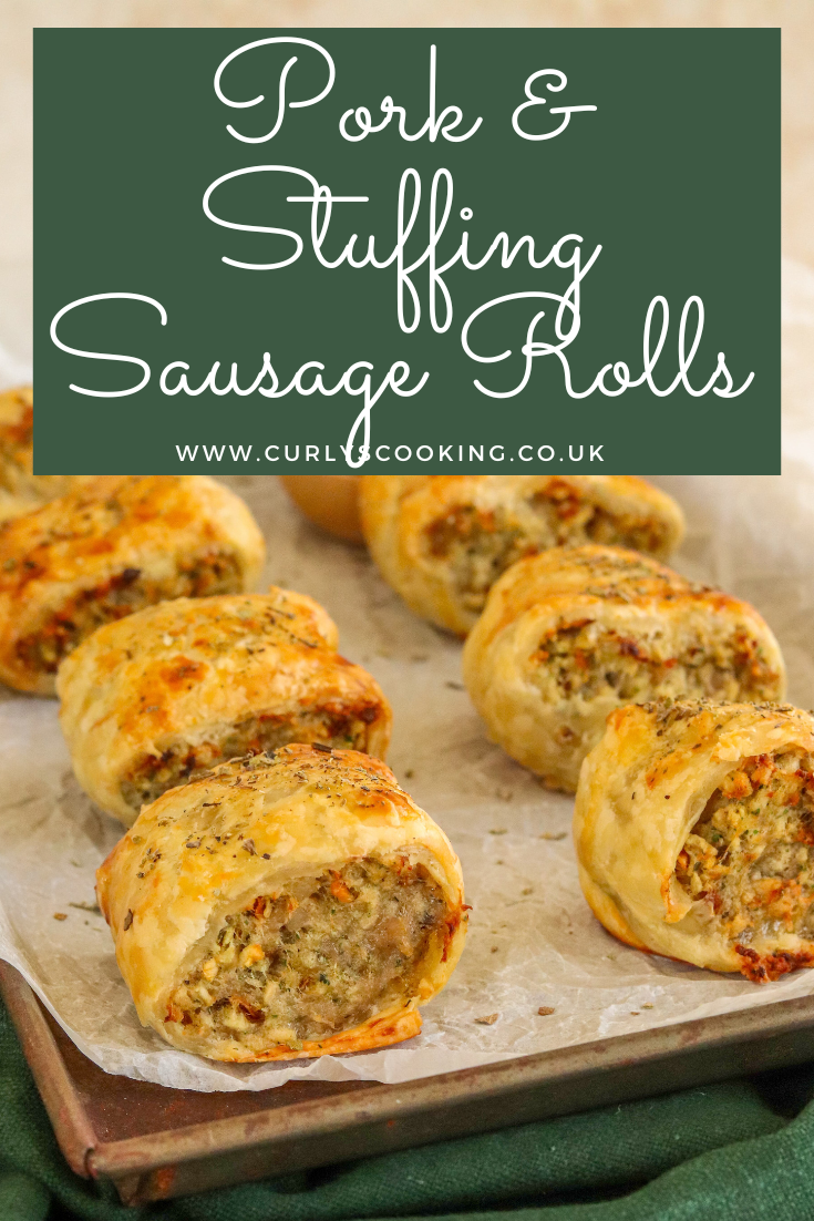 Pork & Stuffing Sausage Rolls Curly's Cooking