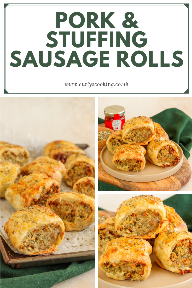 Pork & Stuffing Sausage Rolls Curly's Cooking